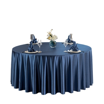 Față de masă rotundă pentru hotel, material textil, stil simplu și modern, model monocrom, rezistent la temperaturi înalte