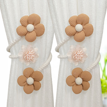 Unique audinio užuolaidų dirželiai su lenkiamais laikikliais ir pakabinimo priedais