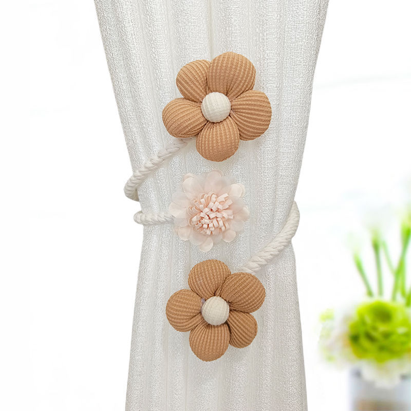 Unique audinio užuolaidų dirželiai su lenkiamais laikikliais ir pakabinimo priedais