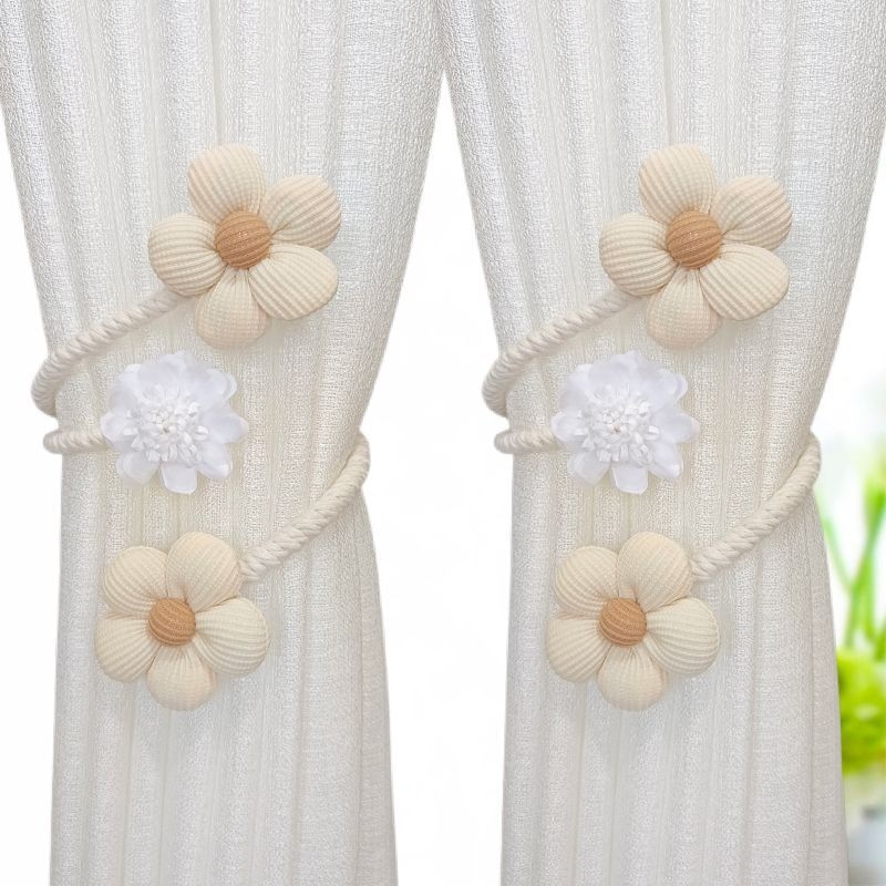 Unique audinio užuolaidų dirželiai su lenkiamais laikikliais ir pakabinimo priedais