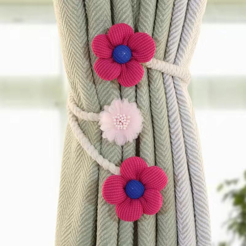 Unique audinio užuolaidų dirželiai su lenkiamais laikikliais ir pakabinimo priedais