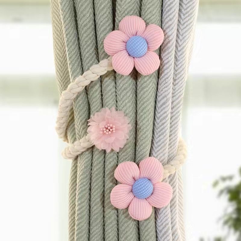 Unique audinio užuolaidų dirželiai su lenkiamais laikikliais ir pakabinimo priedais