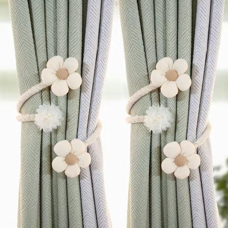 Unique audinio užuolaidų dirželiai su lenkiamais laikikliais ir pakabinimo priedais