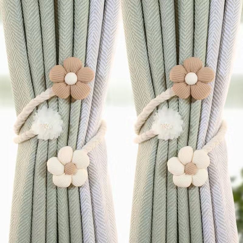 Unique audinio užuolaidų dirželiai su lenkiamais laikikliais ir pakabinimo priedais