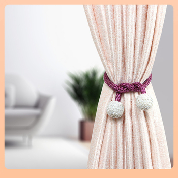 Magentiniai užuolaidų laikikliai, iš medžio, dekoratyviniai užuolaidų laikikliai