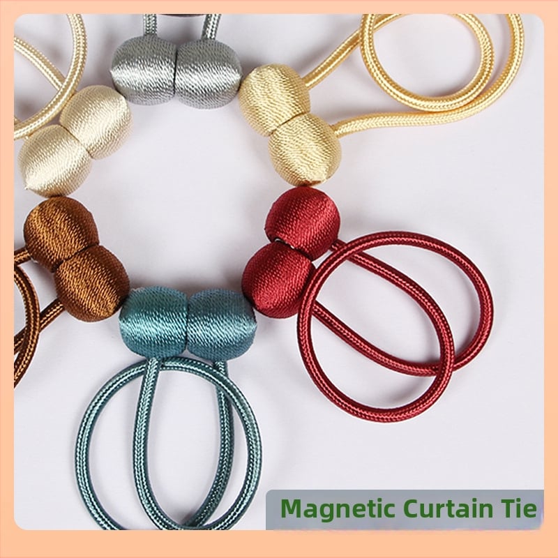 Magentiniai užuolaidų laikikliai, iš medžio, dekoratyviniai užuolaidų laikikliai