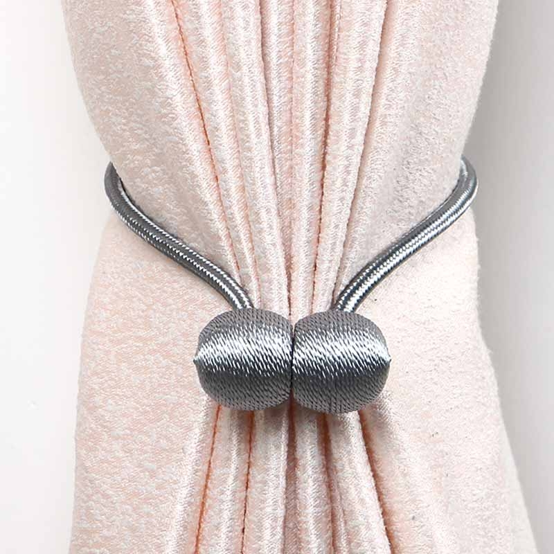 Magentiniai užuolaidų laikikliai, iš medžio, dekoratyviniai užuolaidų laikikliai