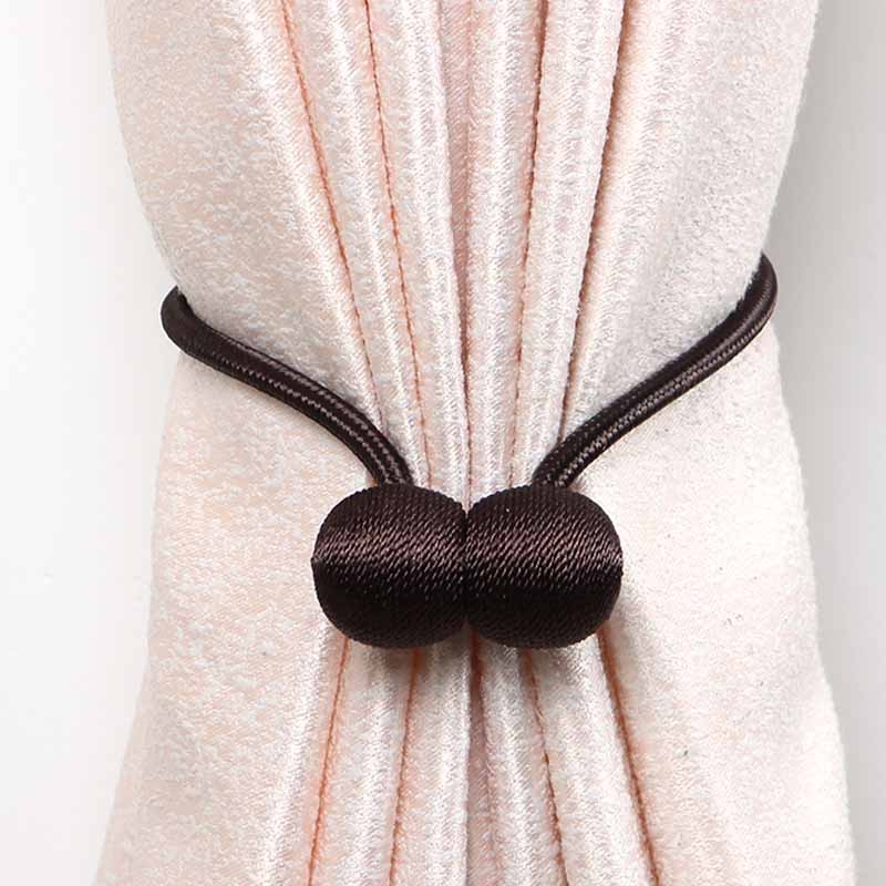 Magentiniai užuolaidų laikikliai, iš medžio, dekoratyviniai užuolaidų laikikliai