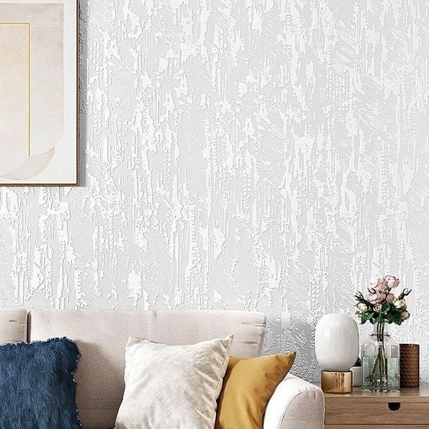 Нетъкан тапет за стена, несамозалепващ, за фонове на стая и диван, коприна, семпъл стил