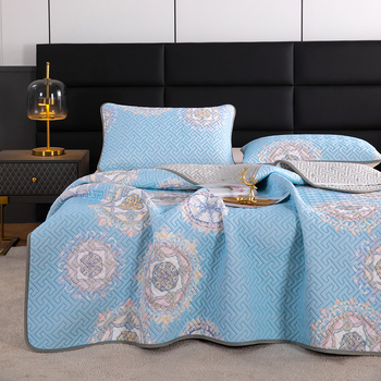 3 dalių natūralaus latekso aušinančio kilimėlių rinkinys – latekso kiekis 90%+; spausdinta apdaila; šiuolaikiškas minimalistinis stilius