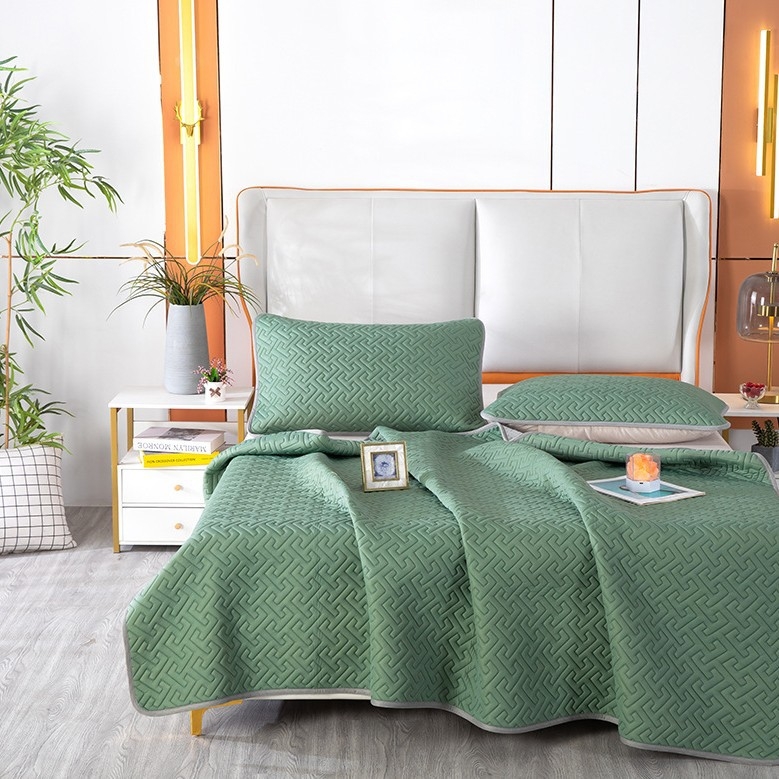 3 dalių natūralaus latekso aušinančio kilimėlių rinkinys – latekso kiekis 90%+; spausdinta apdaila; šiuolaikiškas minimalistinis stilius