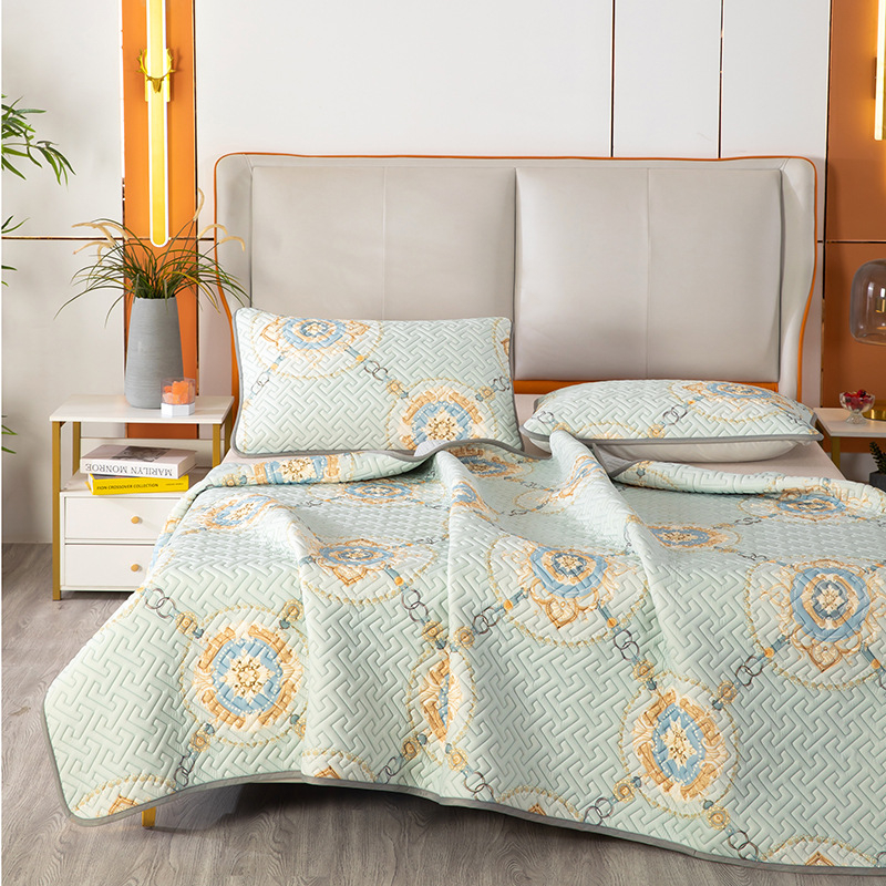 3 dalių natūralaus latekso aušinančio kilimėlių rinkinys – latekso kiekis 90%+; spausdinta apdaila; šiuolaikiškas minimalistinis stilius