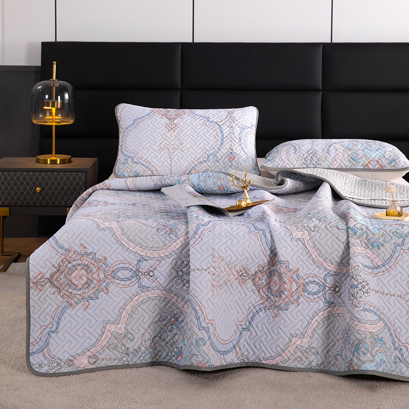 3 dalių natūralaus latekso aušinančio kilimėlių rinkinys – latekso kiekis 90%+; spausdinta apdaila; šiuolaikiškas minimalistinis stilius