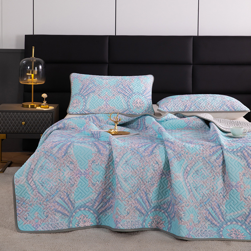 3 dalių natūralaus latekso aušinančio kilimėlių rinkinys – latekso kiekis 90%+; spausdinta apdaila; šiuolaikiškas minimalistinis stilius