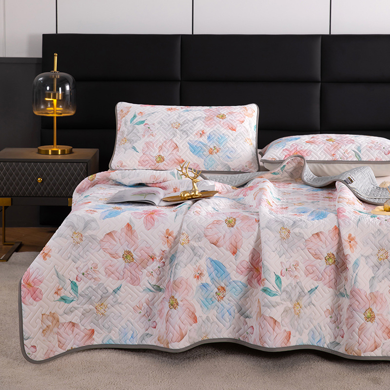 3 dalių natūralaus latekso aušinančio kilimėlių rinkinys – latekso kiekis 90%+; spausdinta apdaila; šiuolaikiškas minimalistinis stilius