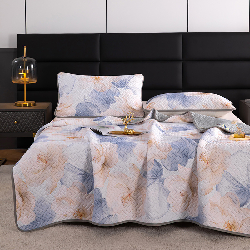 3 dalių natūralaus latekso aušinančio kilimėlių rinkinys – latekso kiekis 90%+; spausdinta apdaila; šiuolaikiškas minimalistinis stilius