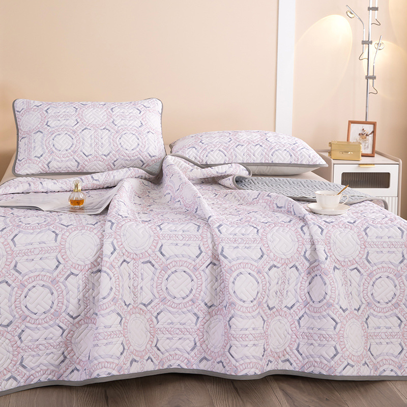 3 dalių natūralaus latekso aušinančio kilimėlių rinkinys – latekso kiekis 90%+; spausdinta apdaila; šiuolaikiškas minimalistinis stilius