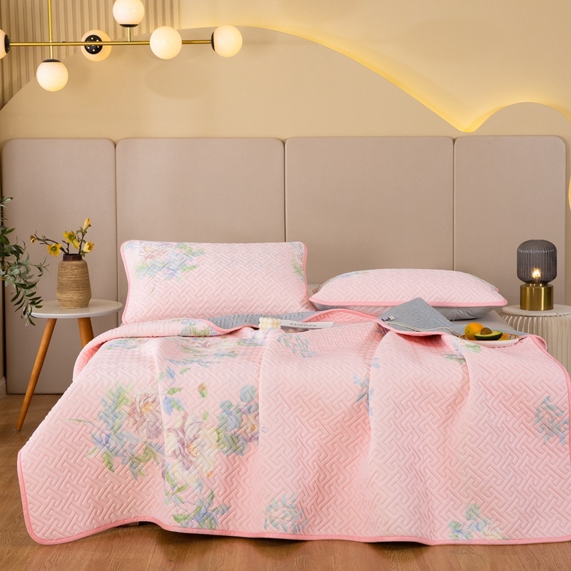 3 dalių natūralaus latekso aušinančio kilimėlių rinkinys – latekso kiekis 90%+; spausdinta apdaila; šiuolaikiškas minimalistinis stilius