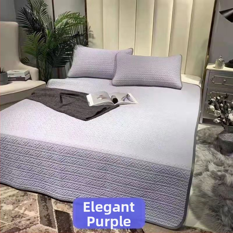 3 dalių natūralaus latekso aušinančio kilimėlių rinkinys – latekso kiekis 90%+; spausdinta apdaila; šiuolaikiškas minimalistinis stilius