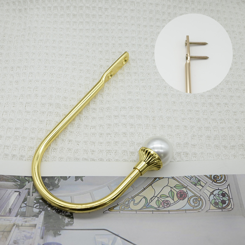 U formos užuolaidų kabliukai be gręžimo sieniniam tvirtinimui – audinys, paprastas ir šiuolaikiškas stilius