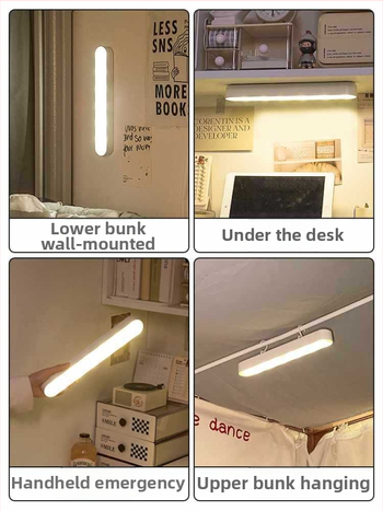 Naktinė lemputė šalia lovos su ABS gaubtu, balsinis valdymas, įmontuota baterija, įtampa iki 36V, CRI ≥95