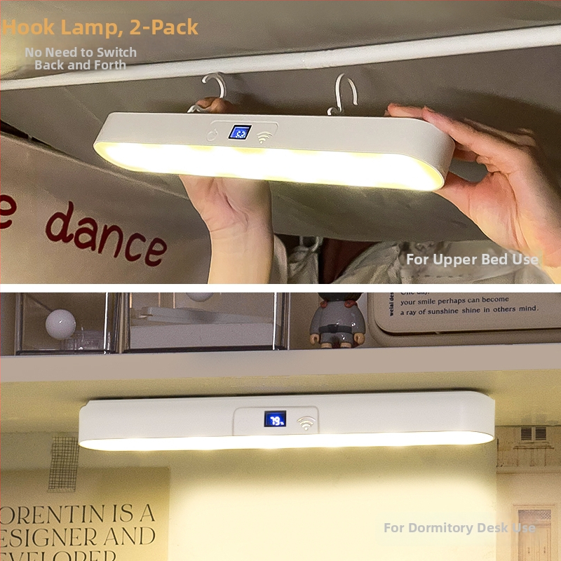 Naktinė lemputė šalia lovos su ABS gaubtu, balsinis valdymas, įmontuota baterija, įtampa iki 36V, CRI ≥95