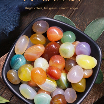 Χαλικά αχάτη για διακόσμηση ενυδρείου (Κρύσταλλος: αχάτης; Εμφάνιση: ωμός λίθος; Χρήση: διακόσμηση ενυδρείου)