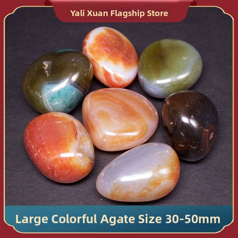 Χαλικά αχάτη για διακόσμηση ενυδρείου (Κρύσταλλος: αχάτης; Εμφάνιση: ωμός λίθος; Χρήση: διακόσμηση ενυδρείου)