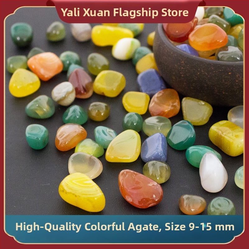 Χαλικά αχάτη για διακόσμηση ενυδρείου (Κρύσταλλος: αχάτης; Εμφάνιση: ωμός λίθος; Χρήση: διακόσμηση ενυδρείου)