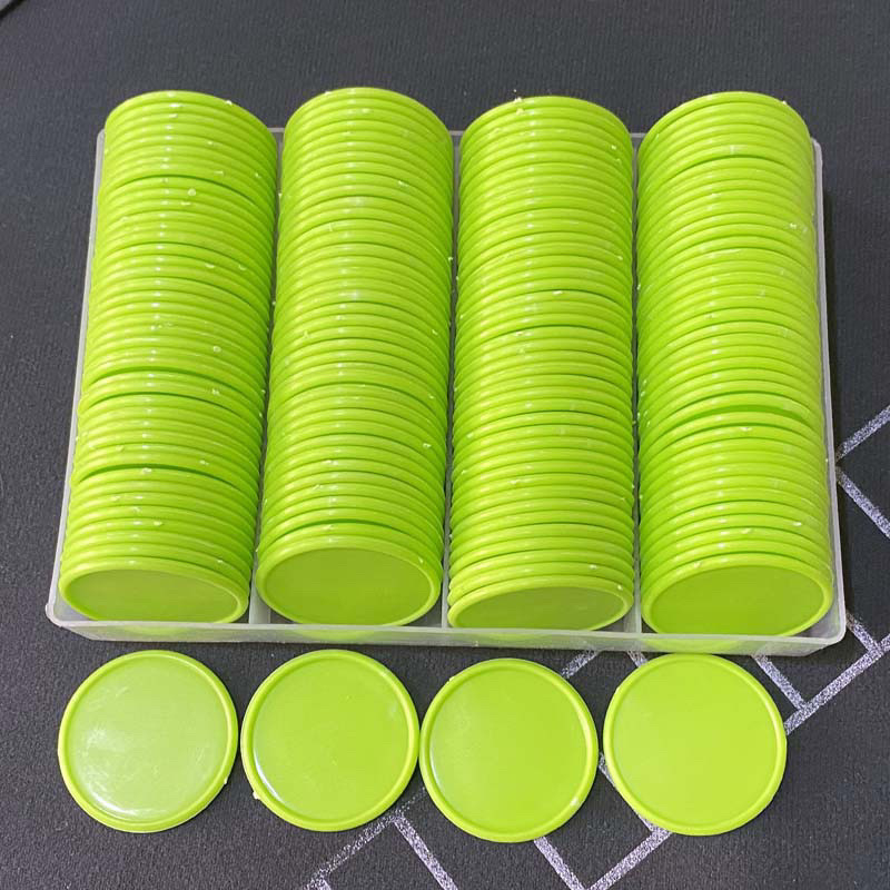 Mahjongi žetoonid – tühjad, väärtuseta, ümmargused kettad, 1 mm paksus