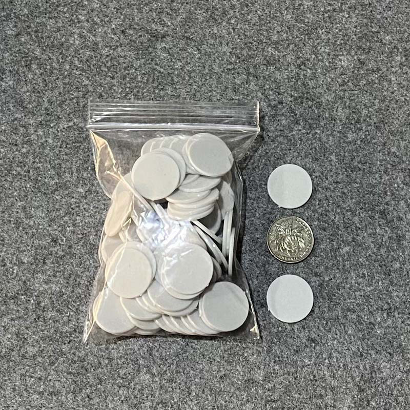 Mahjongi žetoonid – tühjad, väärtuseta, ümmargused kettad, 1 mm paksus