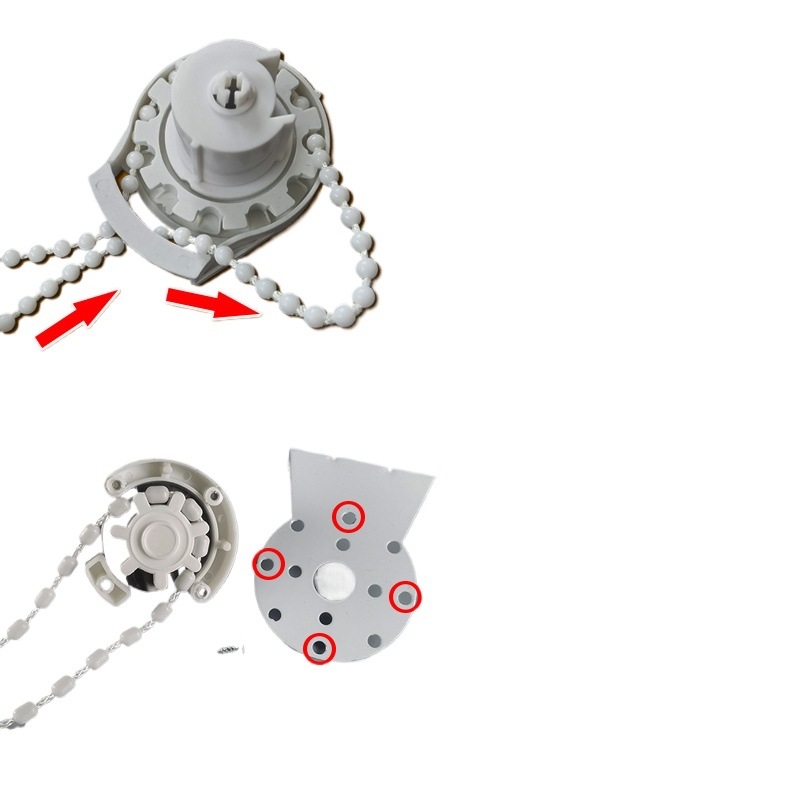 Κορδόνι κουρτινών με χάντρες για ρολοκουρτίνες, άξονας περιστροφής επάνω-κάτω, χειροκίνητος μηχανισμός έλξης, ύφασμα από μετάξι, κωδ. F96T58S85MMJ7J