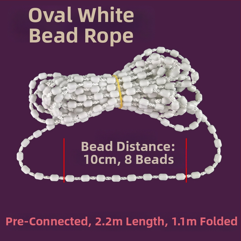 Κορδόνι κουρτινών με χάντρες για ρολοκουρτίνες, άξονας περιστροφής επάνω-κάτω, χειροκίνητος μηχανισμός έλξης, ύφασμα από μετάξι, κωδ. F96T58S85MMJ7J