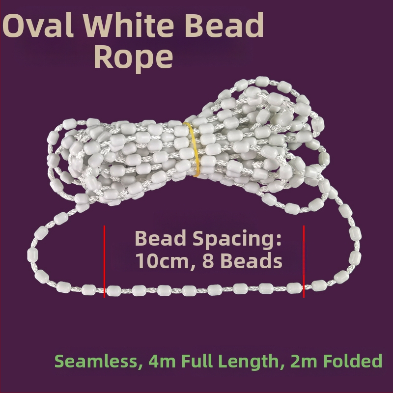 Κορδόνι κουρτινών με χάντρες για ρολοκουρτίνες, άξονας περιστροφής επάνω-κάτω, χειροκίνητος μηχανισμός έλξης, ύφασμα από μετάξι, κωδ. F96T58S85MMJ7J