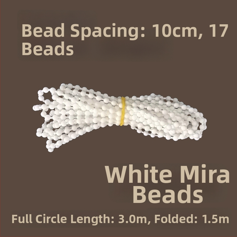 Κορδόνι κουρτινών με χάντρες για ρολοκουρτίνες, άξονας περιστροφής επάνω-κάτω, χειροκίνητος μηχανισμός έλξης, ύφασμα από μετάξι, κωδ. F96T58S85MMJ7J