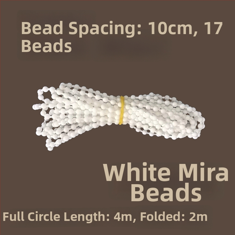 Κορδόνι κουρτινών με χάντρες για ρολοκουρτίνες, άξονας περιστροφής επάνω-κάτω, χειροκίνητος μηχανισμός έλξης, ύφασμα από μετάξι, κωδ. F96T58S85MMJ7J