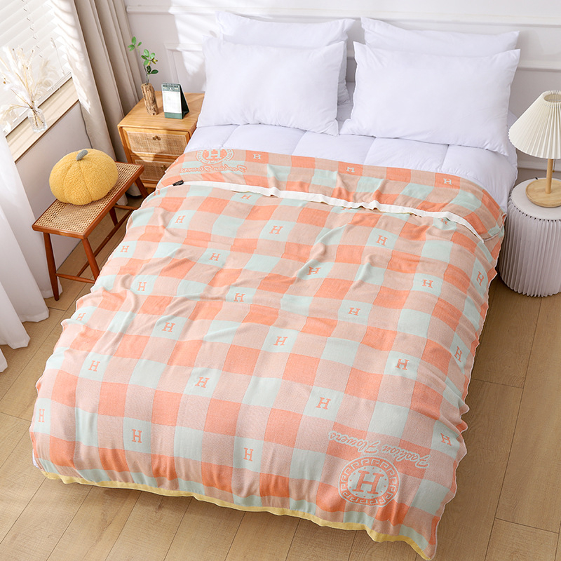 Bambuko pluošto antklodė – vasara, geometrinis raštas, pastoralinio stiliaus, 500–799 g