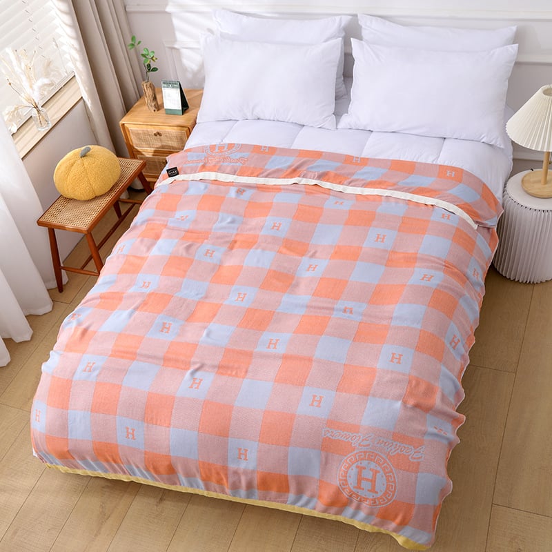 Bambuko pluošto antklodė – vasara, geometrinis raštas, pastoralinio stiliaus, 500–799 g