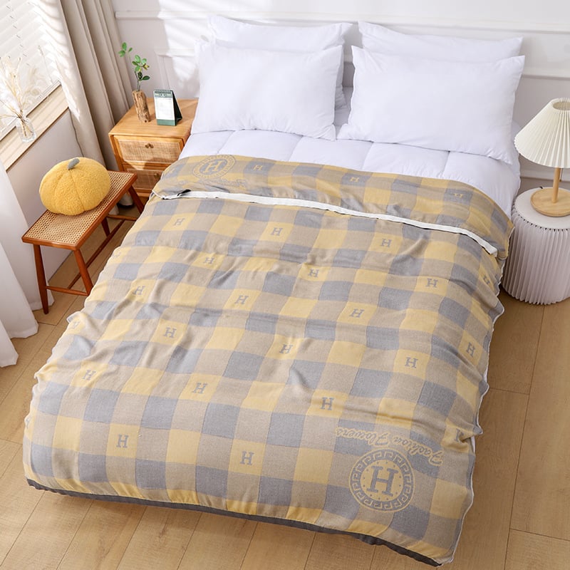 Bambuko pluošto antklodė – vasara, geometrinis raštas, pastoralinio stiliaus, 500–799 g