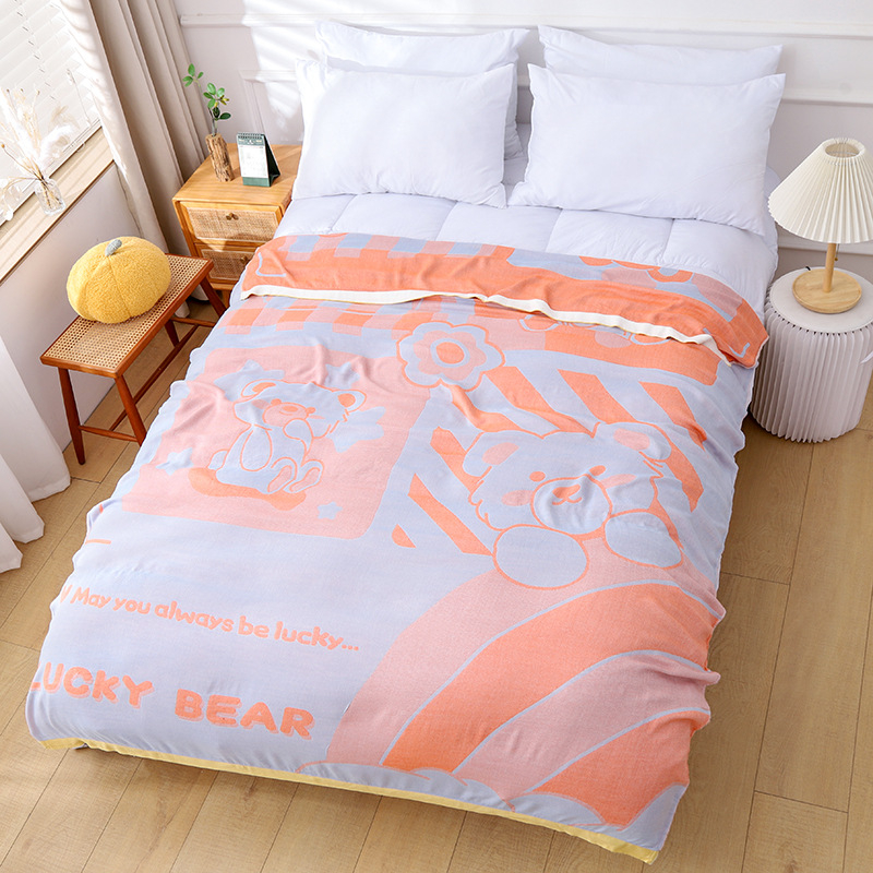 Bambuko pluošto antklodė – vasara, geometrinis raštas, pastoralinio stiliaus, 500–799 g