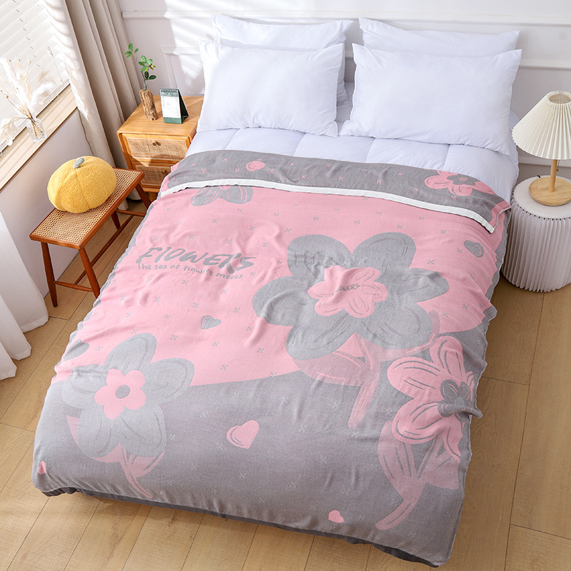 Bambuko pluošto antklodė – vasara, geometrinis raštas, pastoralinio stiliaus, 500–799 g