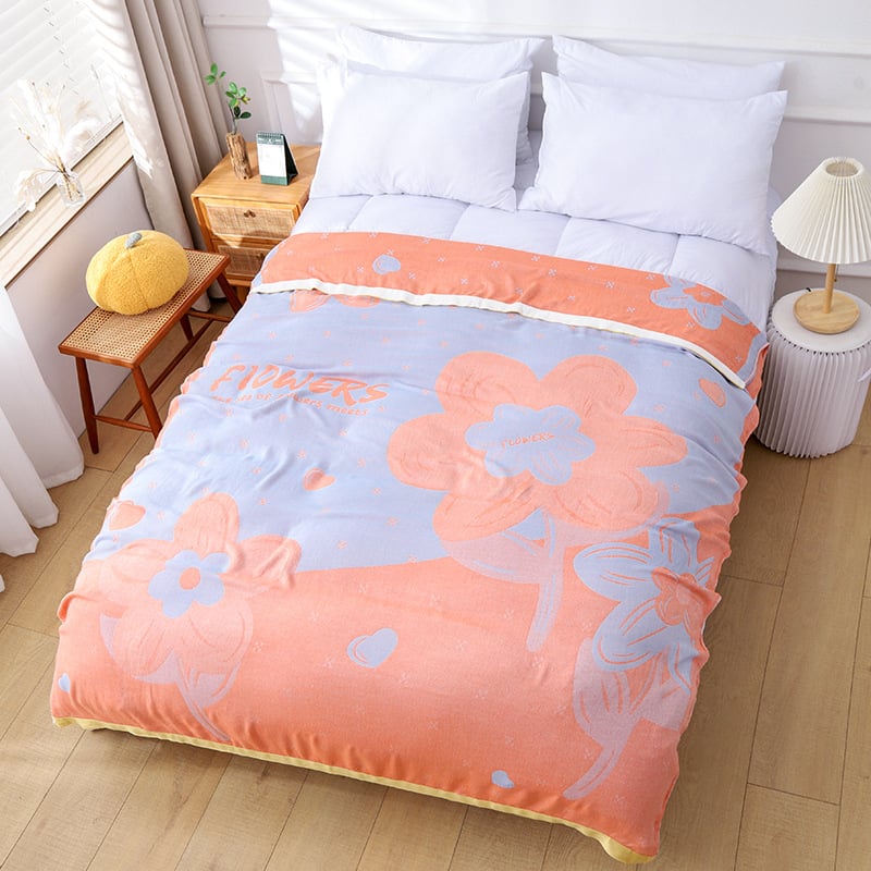 Bambuko pluošto antklodė – vasara, geometrinis raštas, pastoralinio stiliaus, 500–799 g