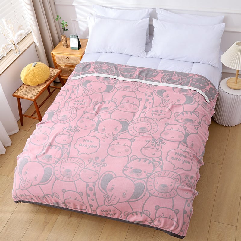 Bambuko pluošto antklodė – vasara, geometrinis raštas, pastoralinio stiliaus, 500–799 g