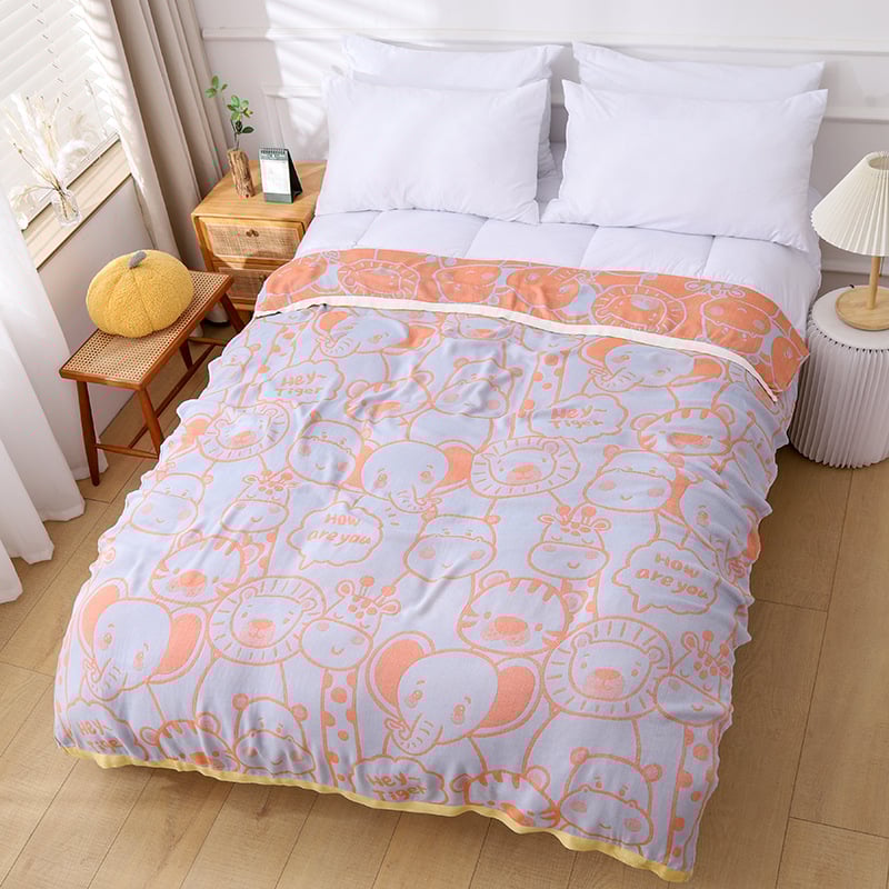 Bambuko pluošto antklodė – vasara, geometrinis raštas, pastoralinio stiliaus, 500–799 g