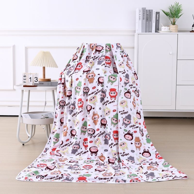 Puuvillane triibuline kate, kerge, alla 300 g, värske ja puhas stiil