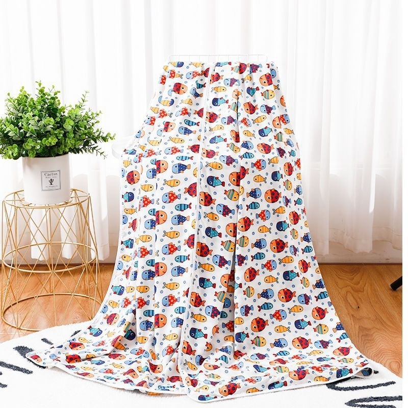 Puuvillane triibuline kate, kerge, alla 300 g, värske ja puhas stiil