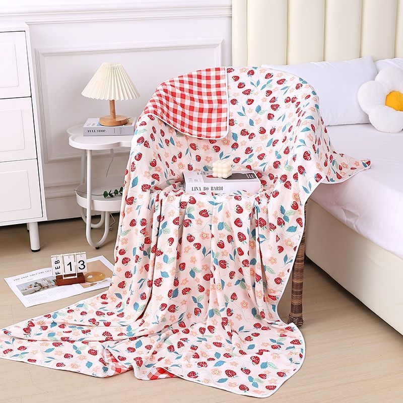 Puuvillane triibuline kate, kerge, alla 300 g, värske ja puhas stiil