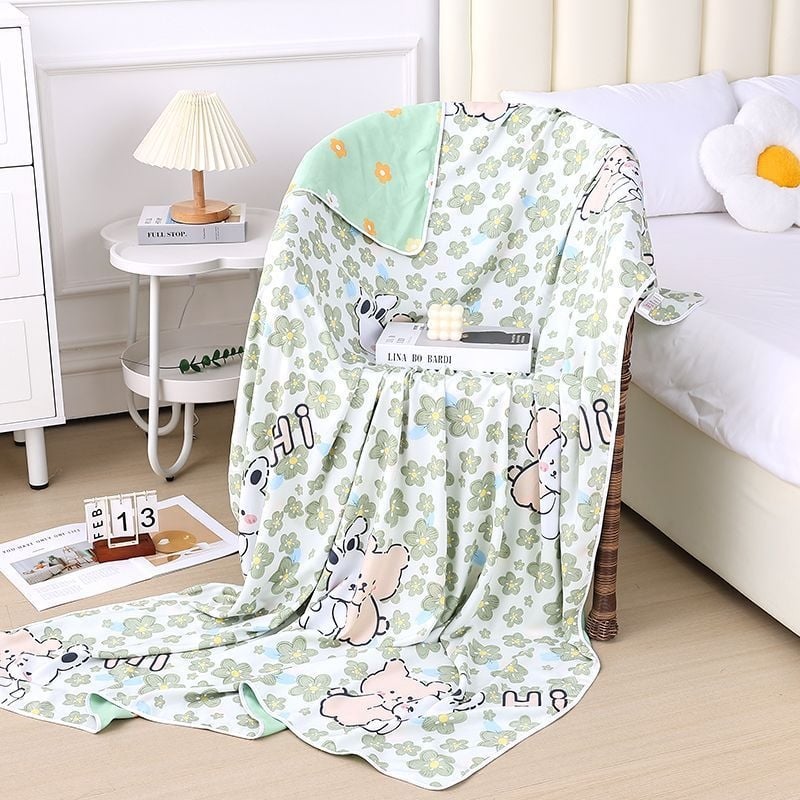 Puuvillane triibuline kate, kerge, alla 300 g, värske ja puhas stiil