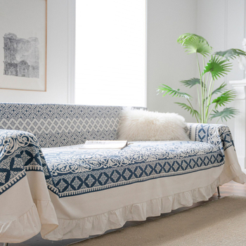 Sofos užvalkalas trims vietoms, stačiakampio formato, Kinų klasikinio stiliaus, medžiaga poliesteris, dulkių apsauga ir dekoravimas