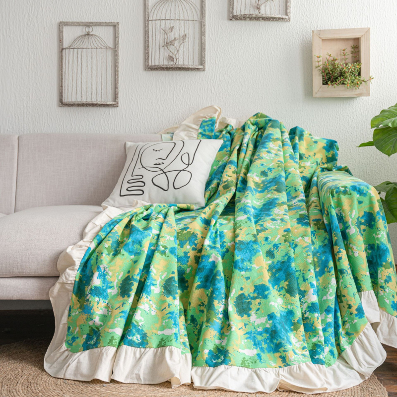 Sofos užvalkalas trims vietoms, stačiakampio formato, Kinų klasikinio stiliaus, medžiaga poliesteris, dulkių apsauga ir dekoravimas